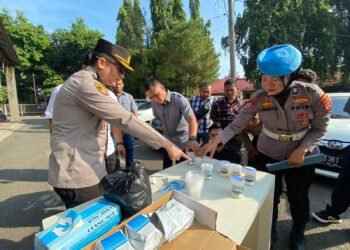 Anggota Satres Narkoba Polres Purwakarta Dites Urine