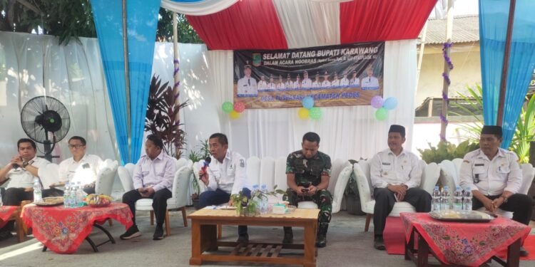 Bupati Karawang Aep : Pemkab Sudah Siapkan Anggaran APBD 2024 Rp 12 Miliar  Buat Bangun Jalan  Dongkal Sungai Buntu