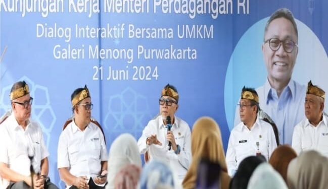 Kunjungi Purwakarta Mendag Temui Puluhan Pelaku UMKM