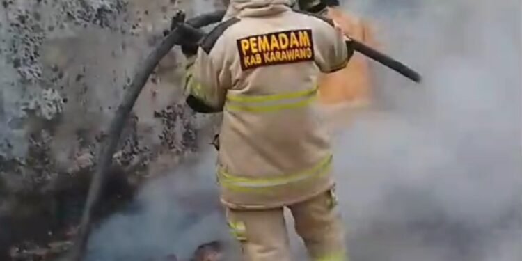 Sedang Masak , Gas Melon Bocor Rumah Sriwati Hangus Terbakar