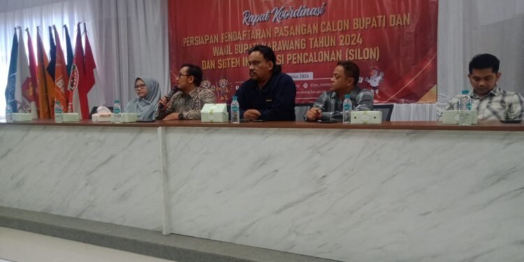 Peta Pilkada Berubah Rakor KPU  Karawang Sosialisasikan Keputus MK No 60, Sarat Calon Kepala Daerah