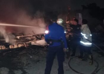 Akibat Pembakaran Sampah ,TPSS Karang Anyar Sukaluyu Dilalap Sijago Merah