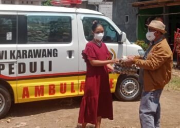 PWI Peduli Karawang  Gelar Baksos Berikan Dukungan Nutrisi 77 Pasen TB-RO