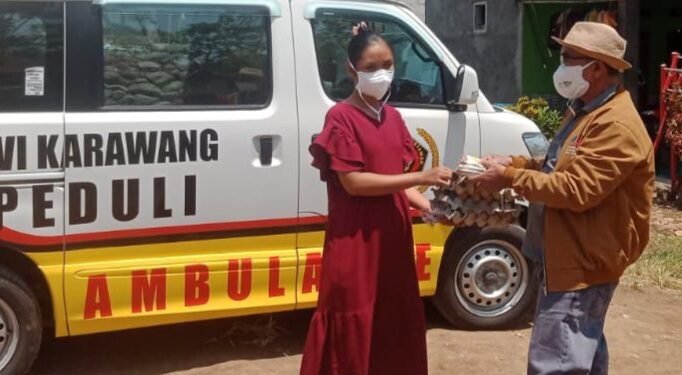 PWI Peduli Karawang  Gelar Baksos Berikan Dukungan Nutrisi 77 Pasen TB-RO