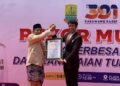 Bentuk Tumpeng Jadi Peta Karawang Bupati Aep Syaepuloh Dapat Rekor Muri Internasional