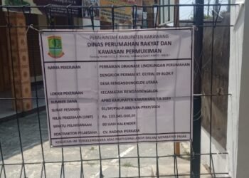 CV RADINA PERKASA Kerjakan Drainase Lingkungan Perumahan Dengklok Permai (PDP) Diduga Tidak Sesuai RAB