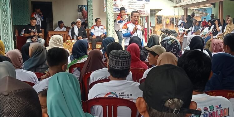 Warga Kampung Merkarsari Jatisari  Dukung Paslon No 2 Aep-Maslani Untuk Melanjutkan Pembangunan Karawang