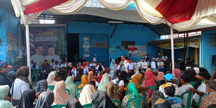 Kerja Nyata dan Pro Rakyat Cabup No 2 Aep Syaepuloh Jadi Pilihan Masyarakat Sampalan di PIlkada Karawang