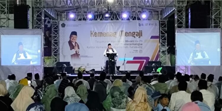 Peringati HAB Ke 79 Kemenag  Gelar Karawang Mengaji
