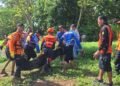 Tim Sar Gabungan Behasil Temukan Mahmudin Korban Tenggelam Dibawah Jembatan Perumahan  Podomoro Land Sungai Citarum Karawang