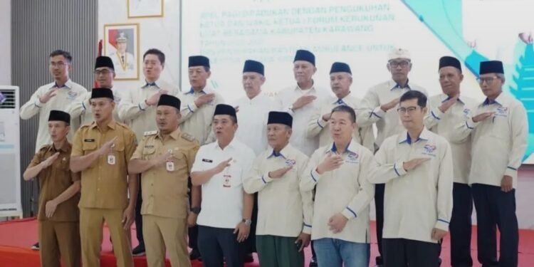 Perkuat Kerukunan Beragama Bupati Karawang Aep Syaepuloh Lantik Pengurus FKUB